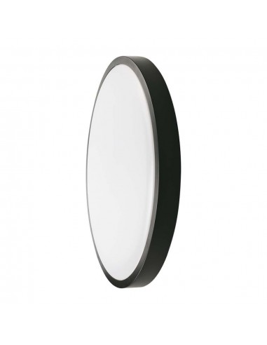 7633-Plafoniera LED Rotonda  Colore Nero d mm h mm  IP-1