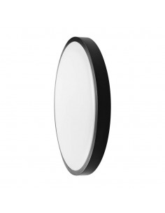 76331-Plafoniera LED Rotonda  Cornice Nera  IP-1