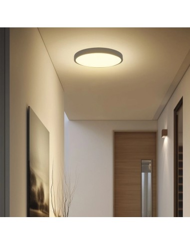 76401-24-Plafoniera LED Rotonda  Chip Samsung Cornice Nera  IP-5