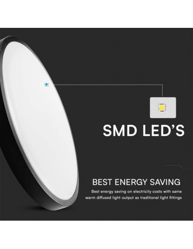 Plafoniera LED Rotonda 36W Cornice...