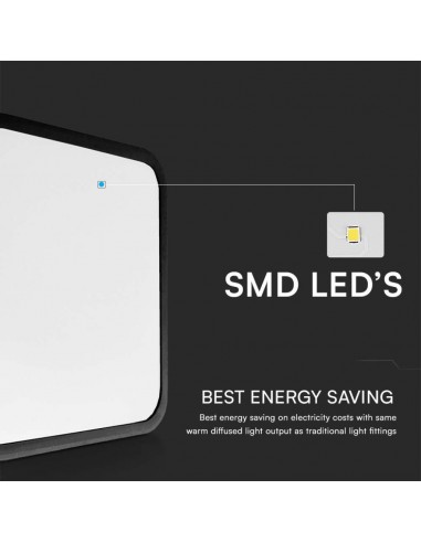 Plafoniera LED Quadrata 18W Cornice...