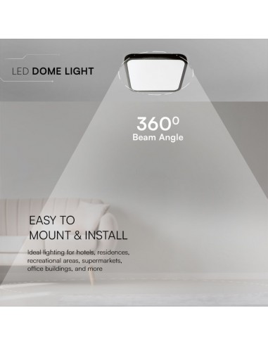 Plafoniera LED Chip Samsung Quadrata...