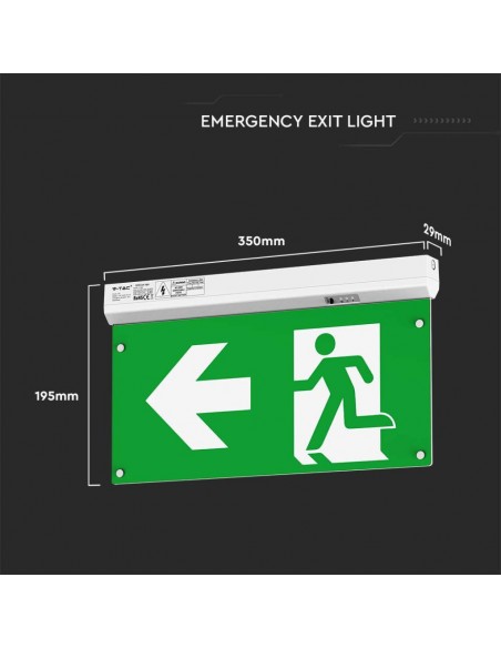 7675-Lampada LED di emergenza con Installazione in e Pulsante di Autotest-3