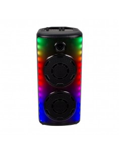 7677-Altoparlante Trolley Ricaricabile  con Microfono Cablato Telecomando e Casse  x  pollici-1