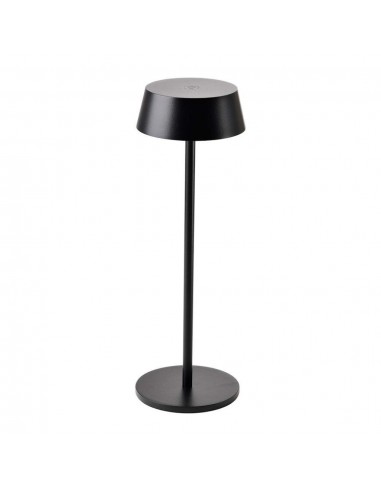 7690-Lampada LED da Tavolo  Colore Nero in Alluminio ricaricabile con USB C Touch Dimmerabile -6