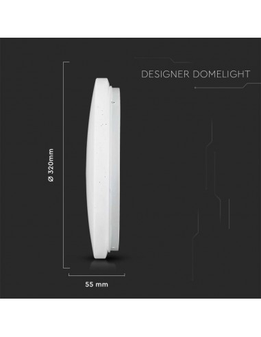 7695-Plafoniera LED Rotonda   in  Effetto Stellato Compatibile con Google Home e Amazon Alexa Dimmerabile-3