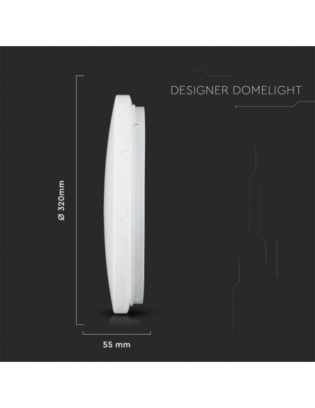 7695-Plafoniera LED Rotonda   in  Effetto Stellato Compatibile con Google Home e Amazon Alexa Dimmerabile-3