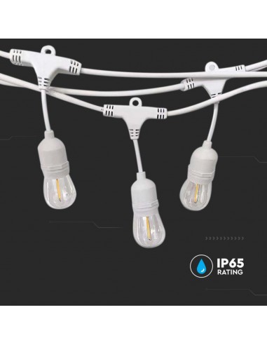 7699-Catenaria m LED E Colore Bianco con Presa e Spina EU  Lampadine NON incluse-5