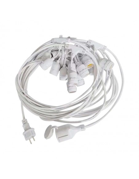 7699-Catenaria m LED E Colore Bianco con Presa e Spina EU  Lampadine NON incluse-6