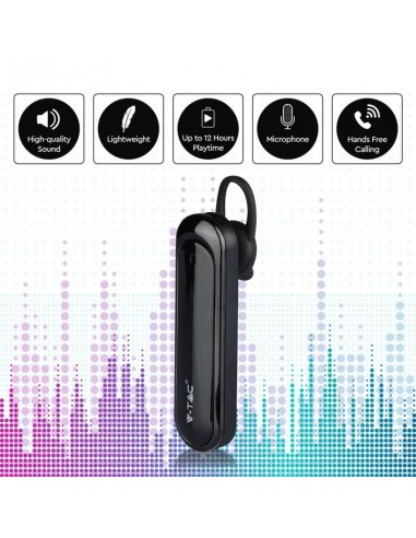 7702-Auricolare Bluetooth mAh Colore Nero-3