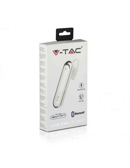 7703-Auricolare Bluetooth mAh Colore Bianco-2