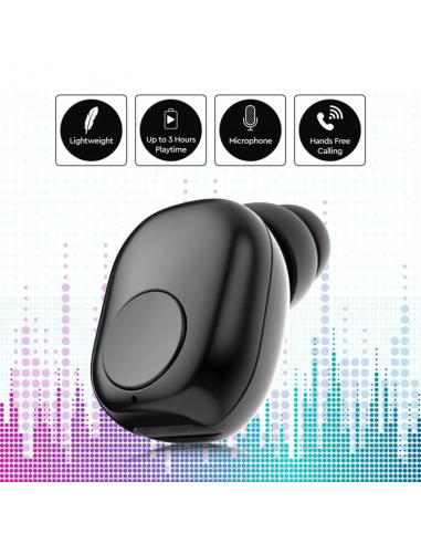 7704-Auricolare Bluetooth mAh Colore Nero-4