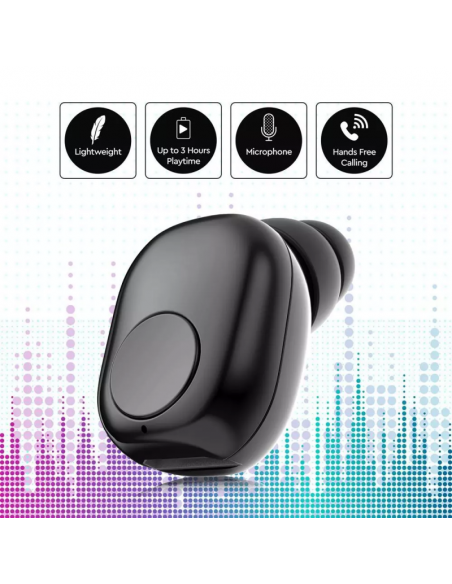 7704-Auricolare Bluetooth mAh Colore Nero-4