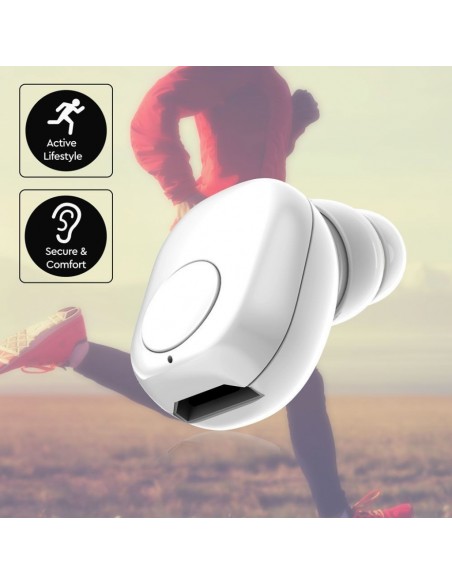 7705-Auricolare Bluetooth mAh Colore Bianco-6