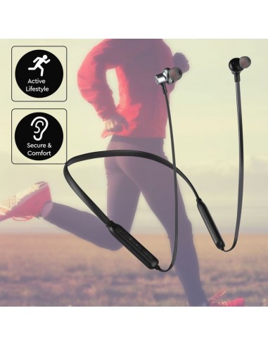 7710-Auricolari Bluetooth Collegate con Cavo mAh Colore Nero-7