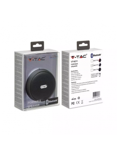 7717-Speaker Bluetooth Portatile  con Microfono e Slot per Scheda TF Batteria da mAh Colore Grigio-1 2