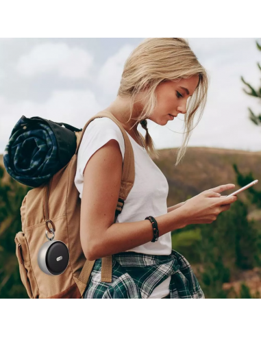 7717-Speaker Bluetooth Portatile  con Microfono e Slot per Scheda TF Batteria da mAh Colore Grigio-3