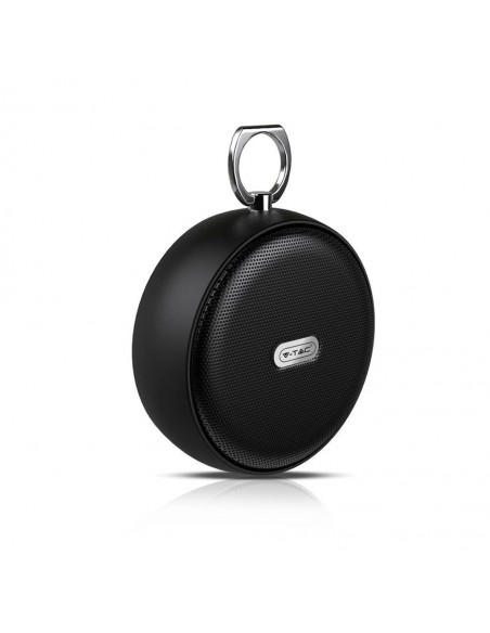 7718-Speaker Bluetooth Portatile  con Microfono e Slot per Scheda TF Batteria da mAh Colore Nero-1