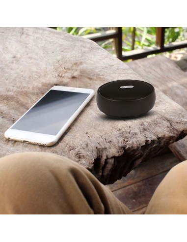 7718-Speaker Bluetooth Portatile  con Microfono e Slot per Scheda TF Batteria da mAh Colore Nero-3