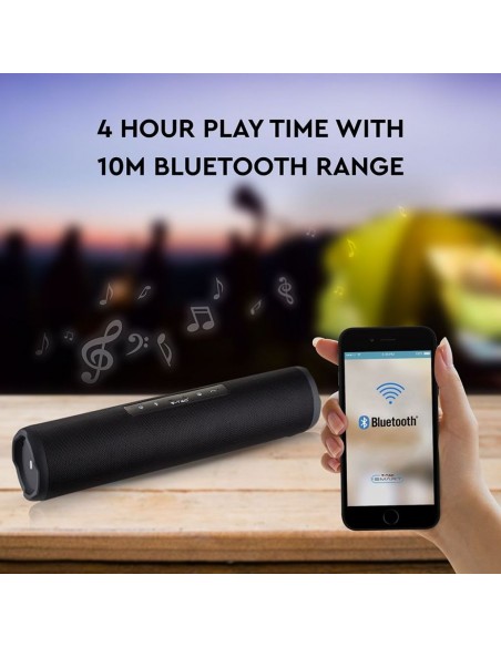 7726-Altoparlante Bluetooth Portatile con Microfono e Pulsante Touch con FM AUX/USB e TF Funzione TWS e Batteria da mah-4