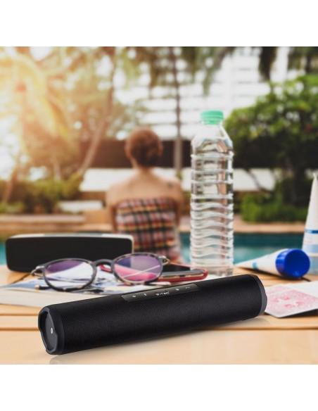 7726-Altoparlante Bluetooth Portatile con Microfono e Pulsante Touch con FM AUX/USB e TF Funzione TWS e Batteria da mah-6