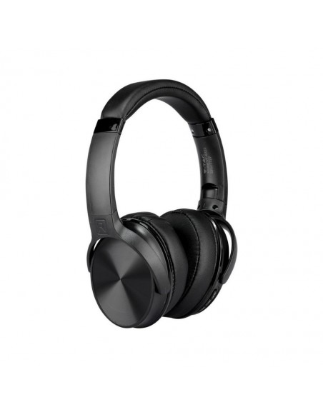 7727-Cuffia Senza Fili Bluetooth con Testa Rotante mAh Colore Nero con Custodia-1