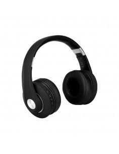 7730-Cuffia Senza Fili Bluetooth con Testa Regolabile mAh Colore Nero con Custodia-1