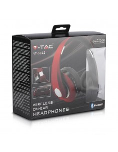 7732-Cuffia Senza Fili Bluetooth con Testa Regolabile mAh Colore Marrone con Custodia-1 2