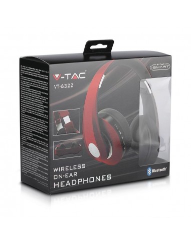 7732-Cuffia Senza Fili Bluetooth con Testa Regolabile mAh Colore Marrone con Custodia-2