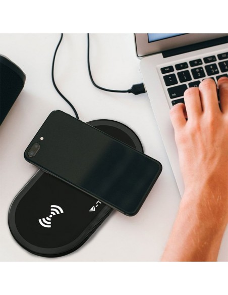 7741-Caricatore Wireless a Pad  Colore Nero-3