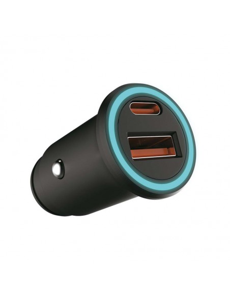 7744-Caricatore per Auto Presa Accendisigari con  Porte USB Tipo-C  e USB-A -5