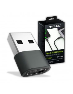 7745-Adattatore da USB Tipo-C a USB-A Colore Grigio-1