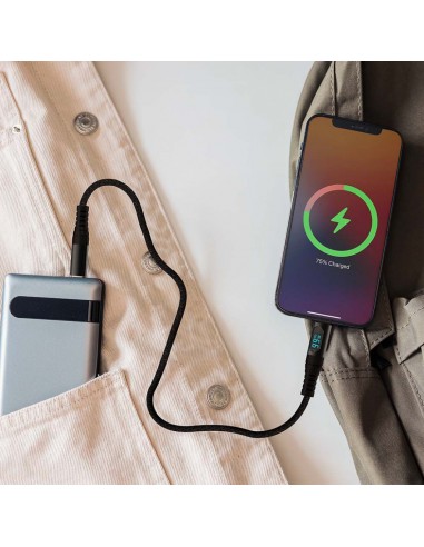 7746-Cavo da USB Tipo-C a USB Tipo-C m Ricarica Rapida A  con Display LED Colore Nero-3