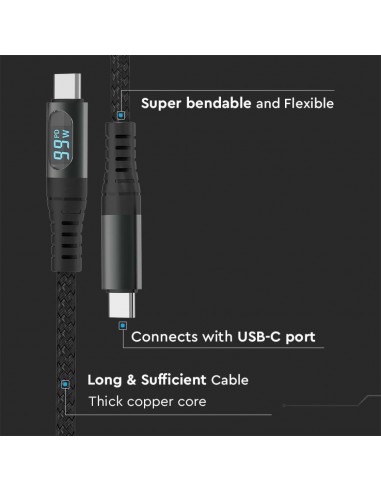 Cavo da USB Tipo-C a USB Tipo-C 1m...