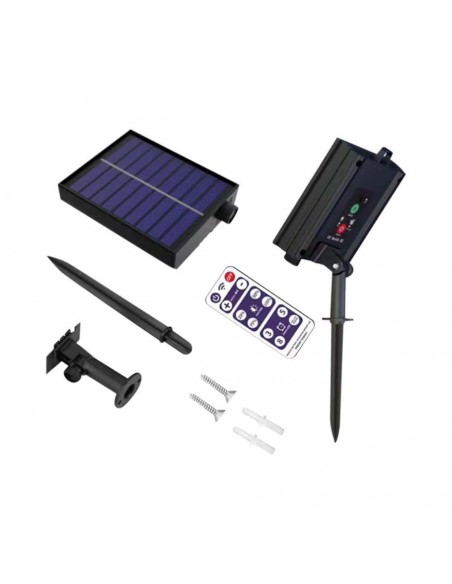 7804-Catenaria m con  Lampadine LED  con Pannello Solare e Telecomando  IP-3