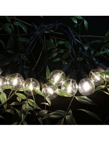 7804-Catenaria m con  Lampadine LED  con Pannello Solare e Telecomando  IP-4