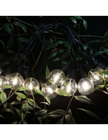 7804-Catenaria m con  Lampadine LED  con Pannello Solare e Telecomando  IP-4