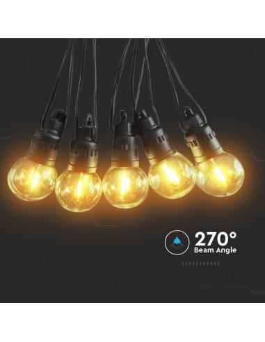 Stringa LED solare da 0,5 W, 12 m,...