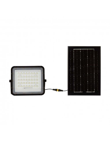 7821-Faro LED con Telecomando e Pannello Solare  Batteria sostituibile Cavo da m Colore Nero  -6