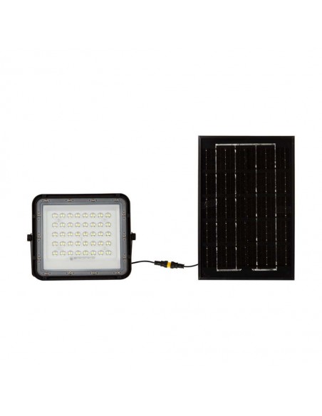 7821-Faro LED con Telecomando e Pannello Solare  Batteria sostituibile Cavo da m Colore Nero  -6