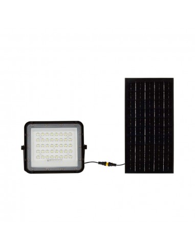 7823-Faro LED con Telecomando e Pannello Solare  Batteria sostituibile Cavo da m Colore Nero  -6