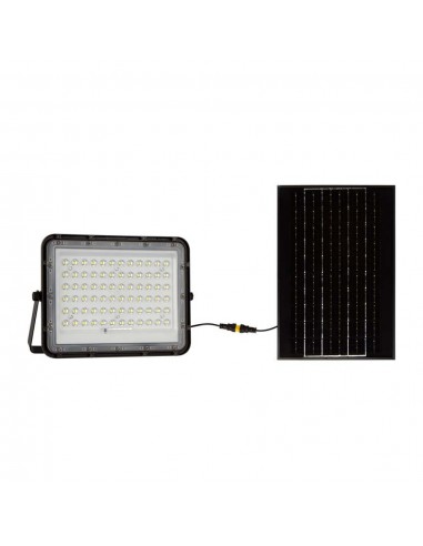 7826-Faro LED con Telecomando e Pannello Solare  Batteria sostituibile Cavo da m Colore Nero  -6
