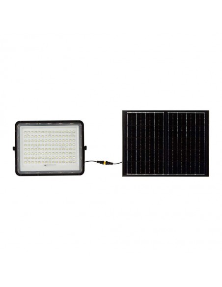 7827-Faro LED con Telecomando e Pannello Solare  Batteria Sostituibile Cavo da m Colore Nero  -6