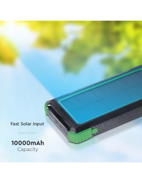 7835-Power Bank mAh  con Pannello Solare e Ricarica Wireless  USB Type-C Micro-USB Colore Nero-6