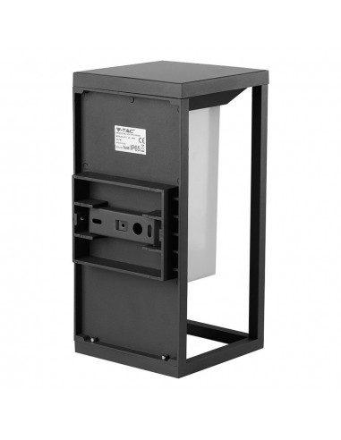 784-Lampada Solare LED Chip Samsung da Muro Esterno  Rettangolare Sensore di Movimento Crepuscolare e Modalità di Luminosità Cos