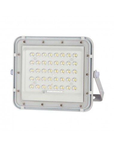 7841-Faro LED con Telecomando e Pannello Solare  Batteria sostituibile Cavo da m Colore Bianco  -6