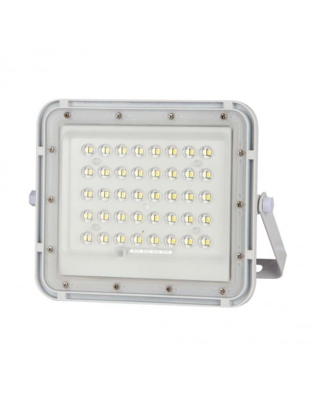 7841-Faro LED con Telecomando e Pannello Solare  Batteria sostituibile Cavo da m Colore Bianco  -6