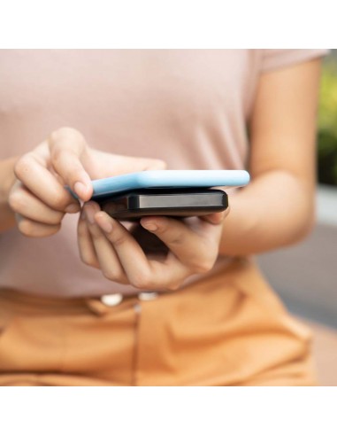 7849-Power Bank  mAh MagSafe Ultra Sottile mm in Lega di Alluminio Magnetico con Display e Ricarica Wireless Colore Grigio-4