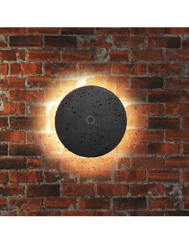 7853-Lampada LED da Muro Rotonda   Colore Nero in Dimmerabile -4