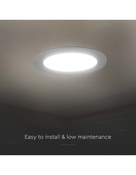 Mini Pannello LED 3W 110LM/W Rotondo da Incasso Compatibile con Foro 77-82mm Bianco 3000K